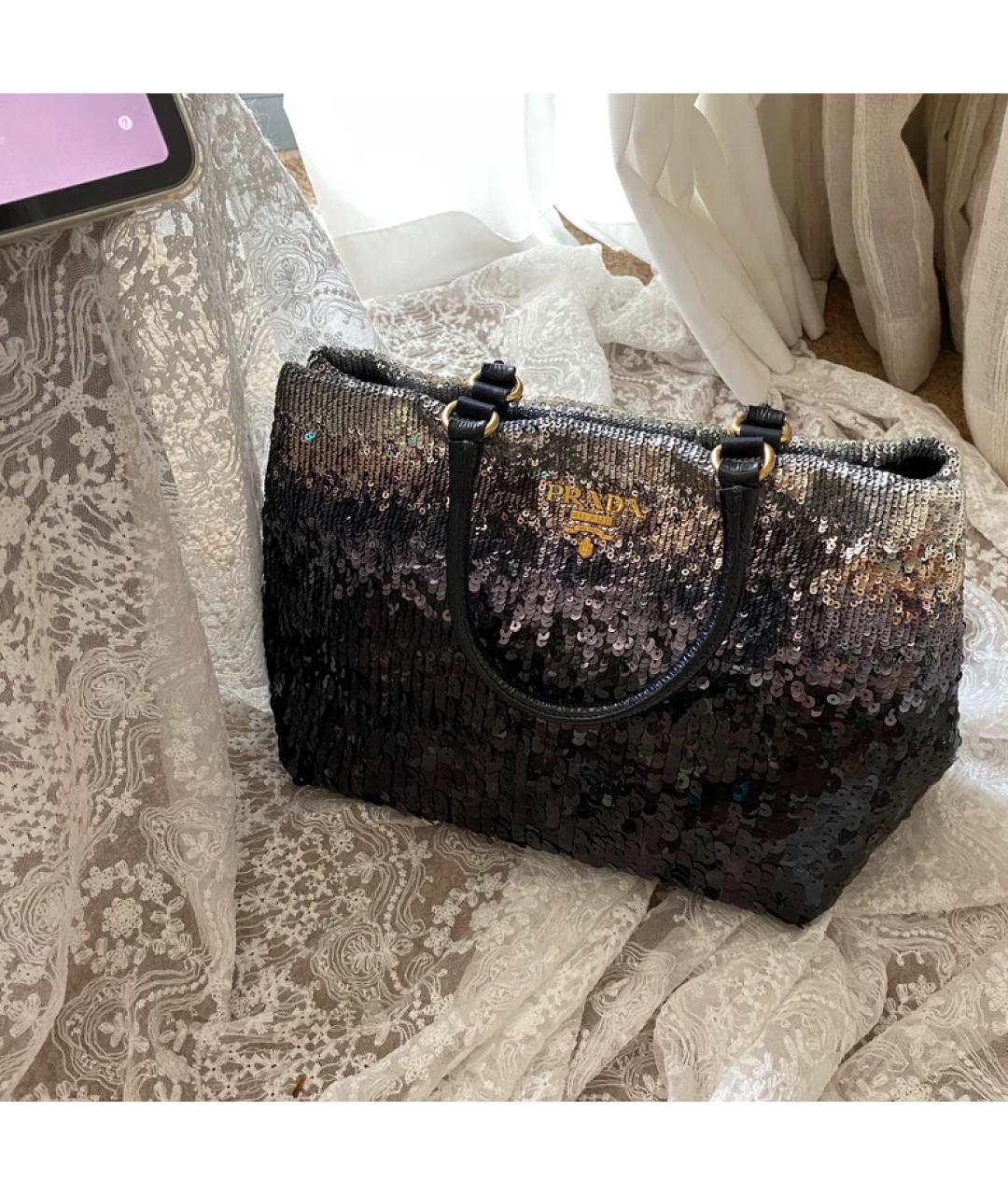 PRADA Серебряная сумка через плечо, фото 3