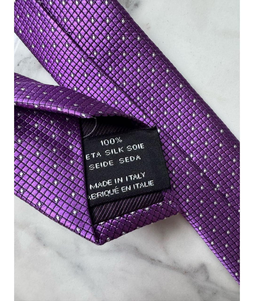 TOM FORD Фиолетовый шелковый галстук, фото 7