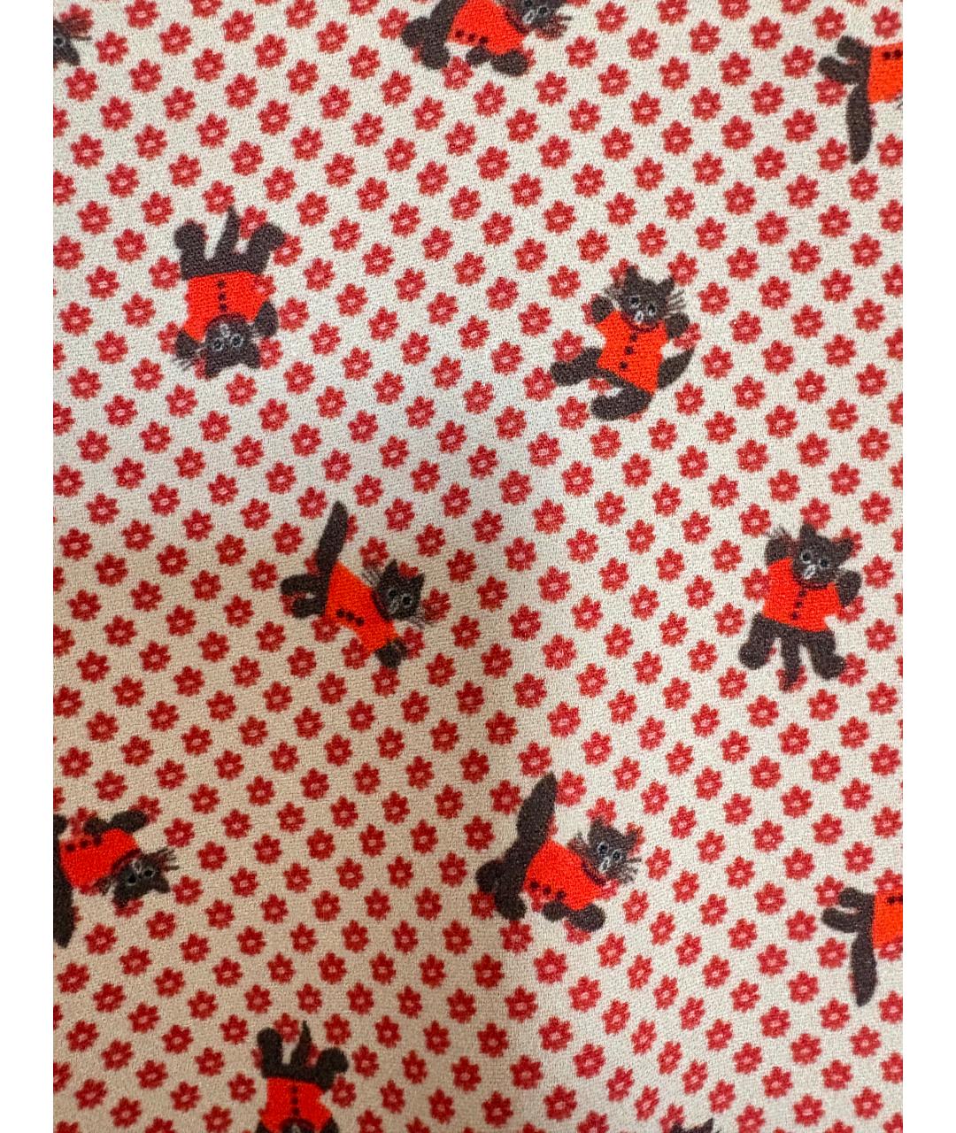 ULYANA SERGEENKO Розовое хлопко-эластановое коктейльное платье, фото 3