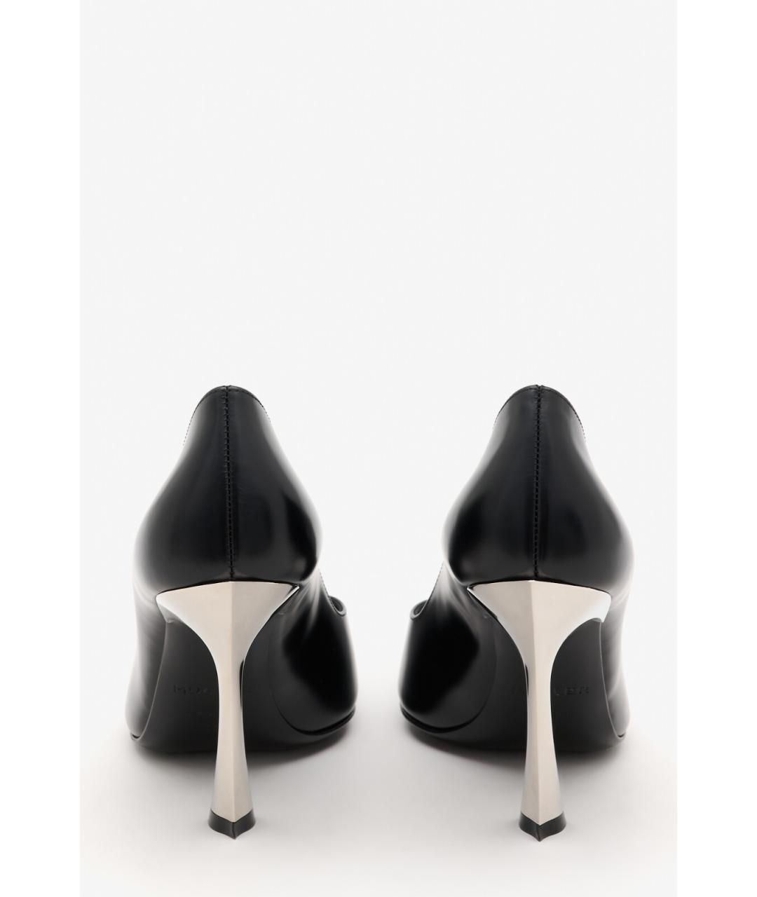 MUGLER Черные кожаные туфли, фото 6