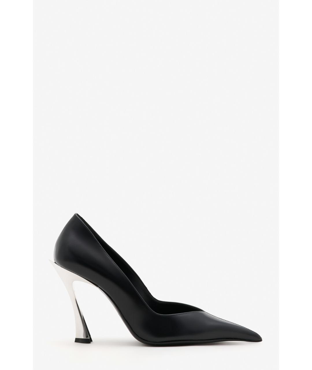 MUGLER Черные кожаные туфли, фото 7