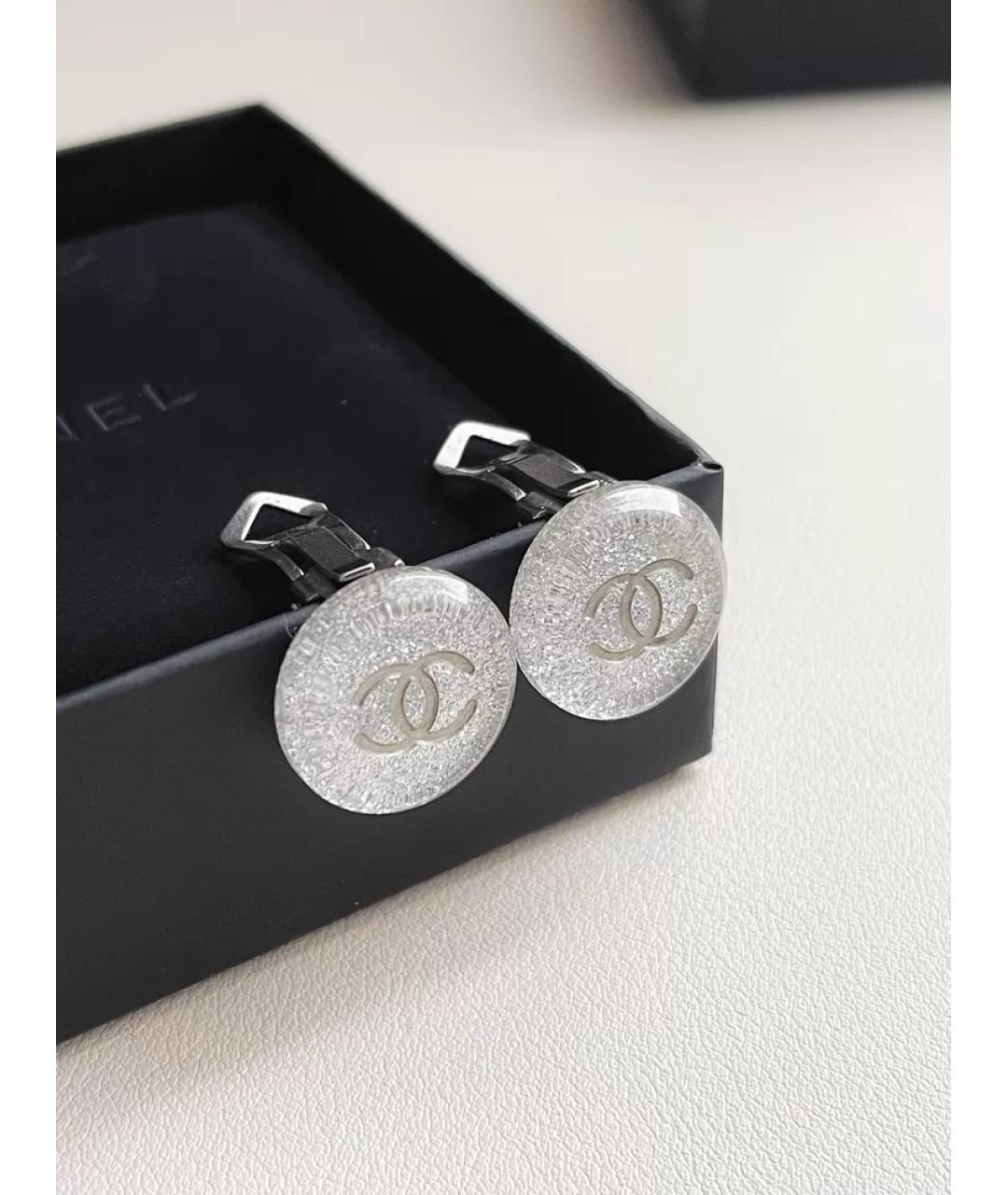CHANEL Серебряные клипсы, фото 3