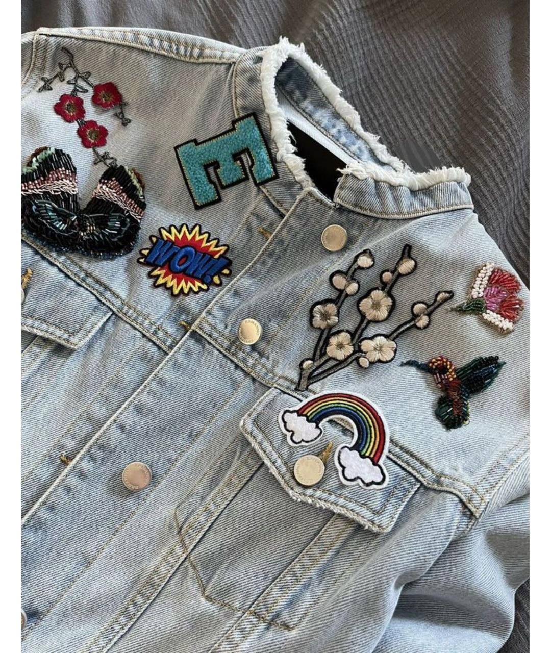 ERMANNO SCERVINO Голубой хлопковый жакет/пиджак, фото 2