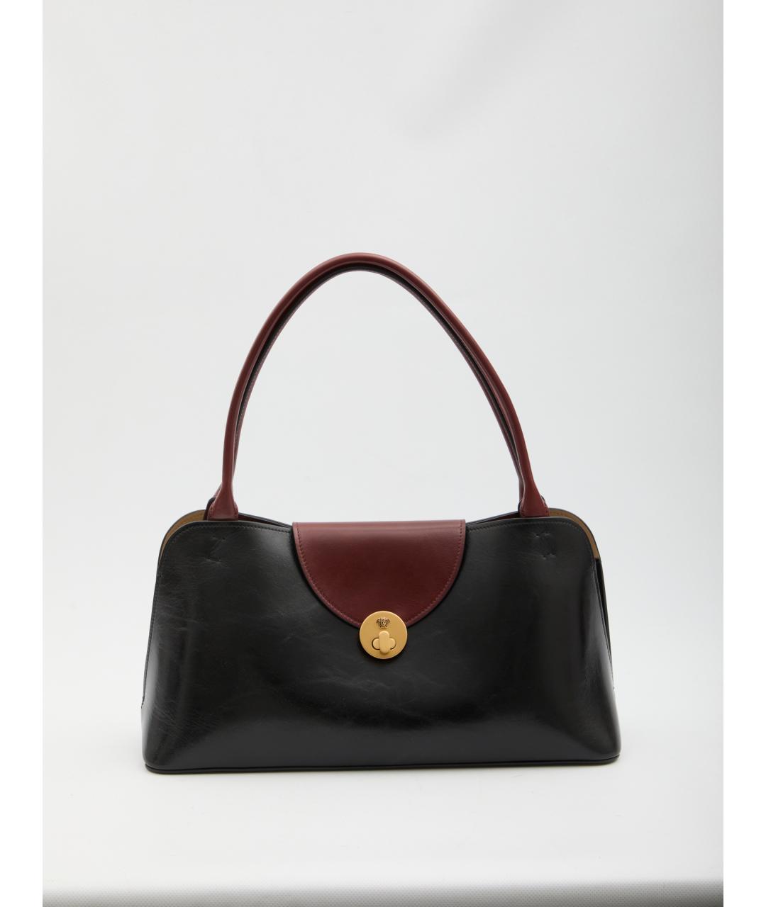 VERSACE Черная кожаная сумка через плечо, фото 5