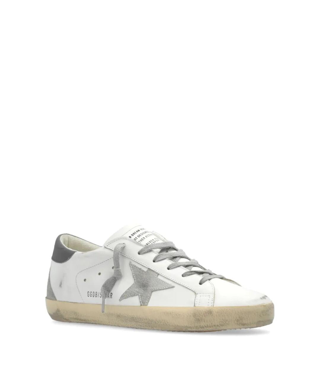 GOLDEN GOOSE DELUXE BRAND Белые кожаные кроссовки, фото 2