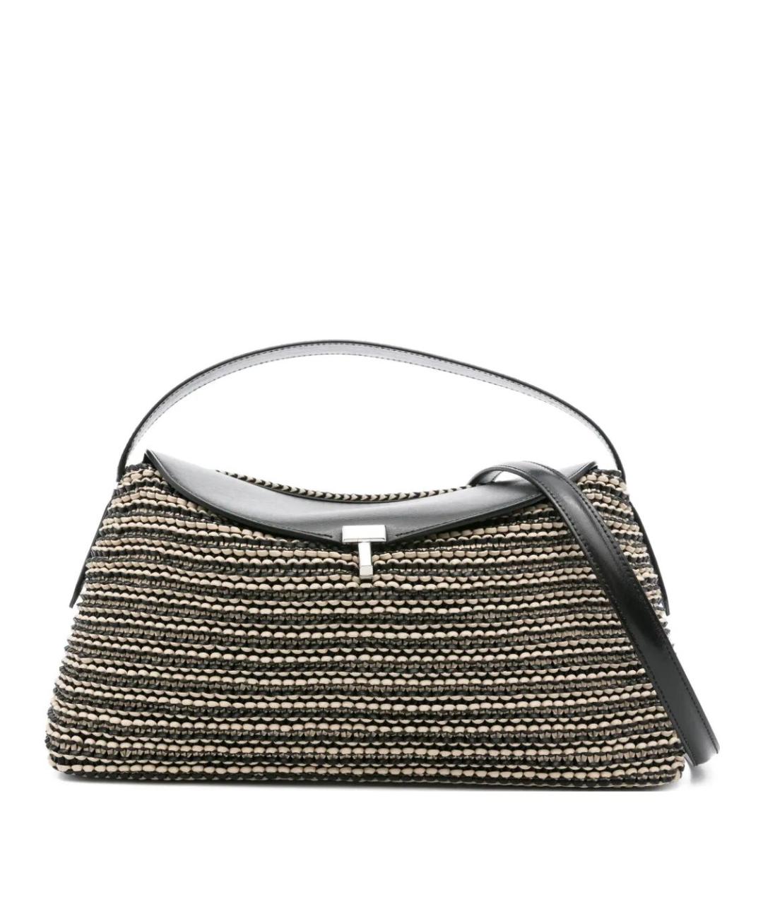 TOTEME Черная кожаная сумка с короткими ручками, фото 1