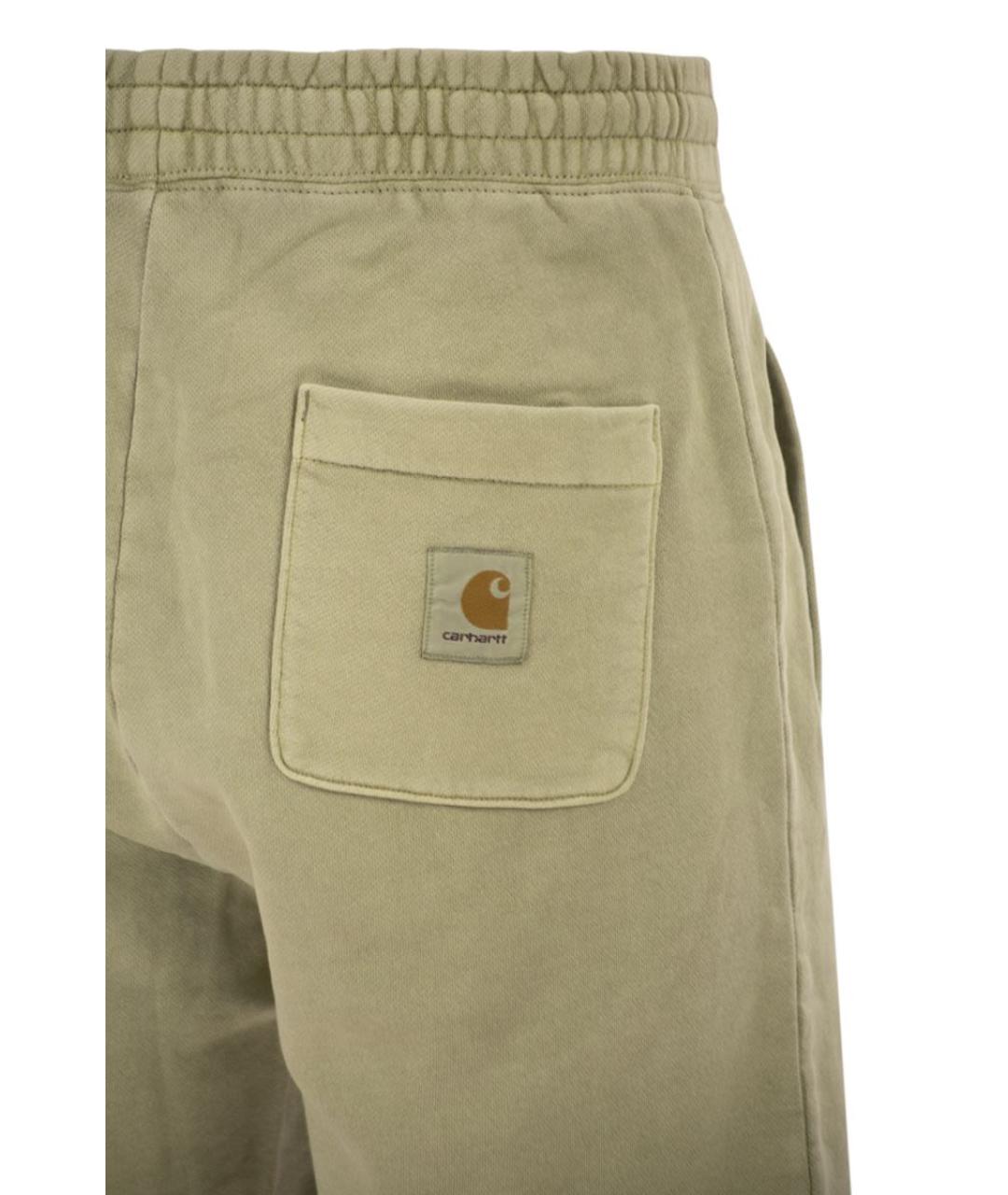 CARHARTT WIP Зеленые хлопковые шорты, фото 4
