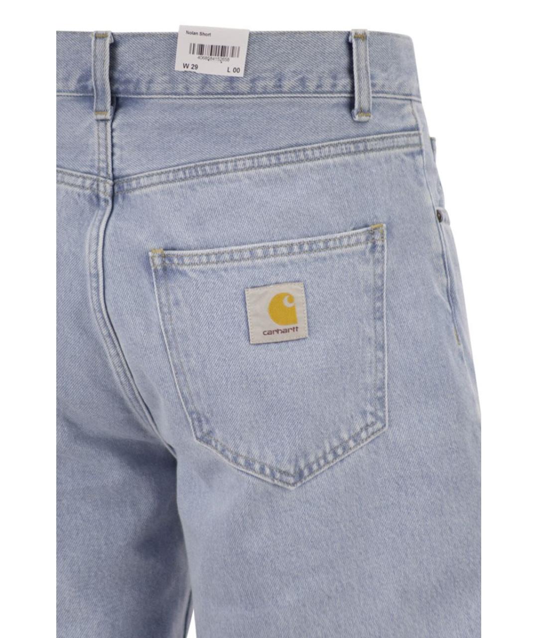 CARHARTT WIP Синие хлопковые шорты, фото 4