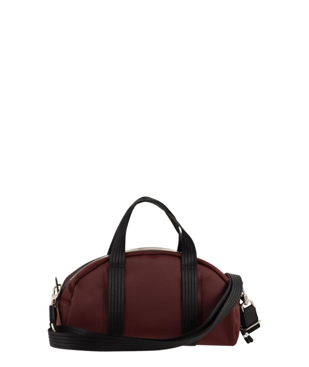 LONGCHAMP Бордовая синтетическая сумка на плечо, фото 2