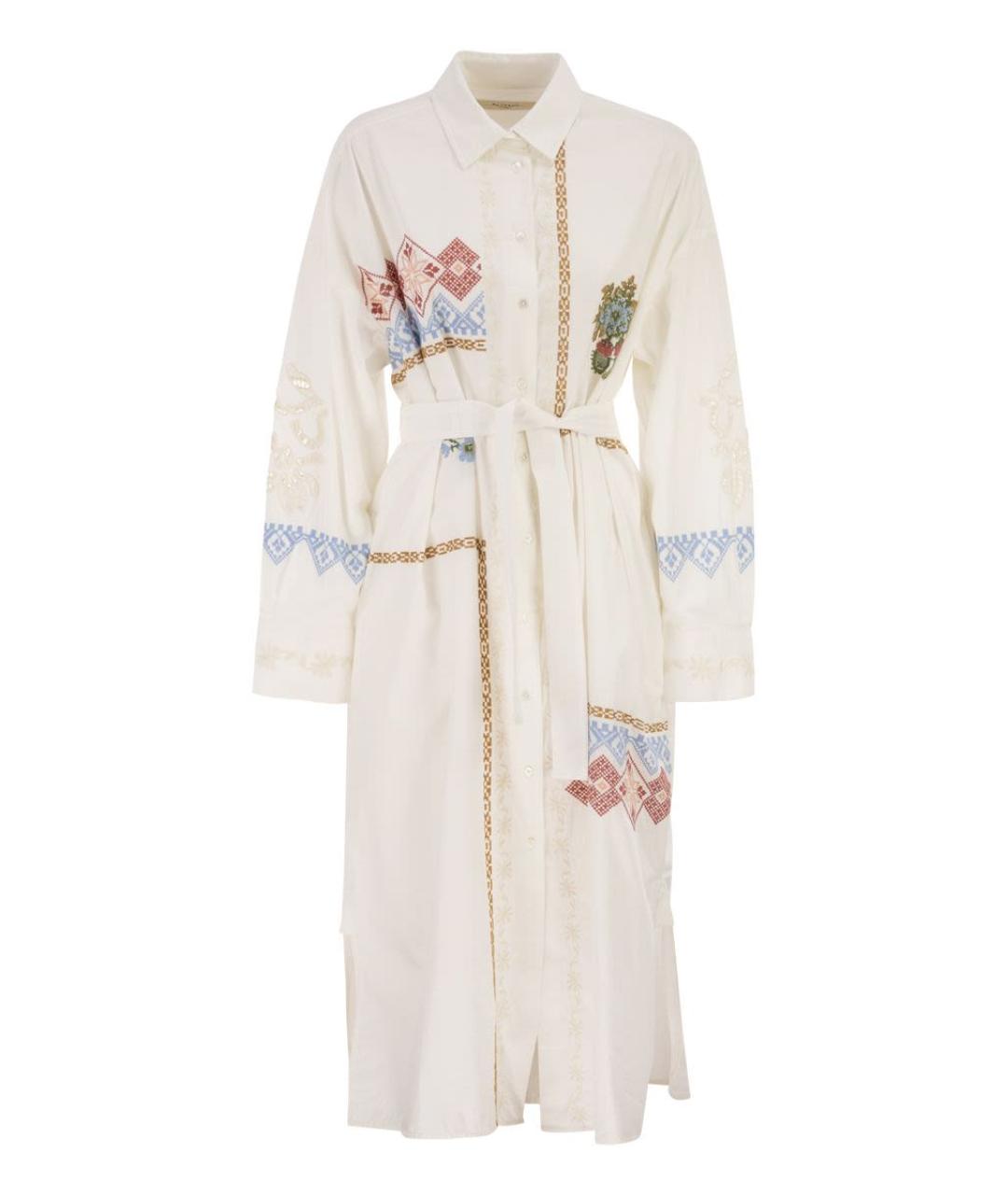 WEEKEND MAX MARA Белое хлопковое повседневное платье, фото 1