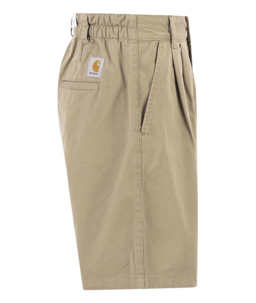 CARHARTT WIP Бежевые хлопковые шорты, фото 3
