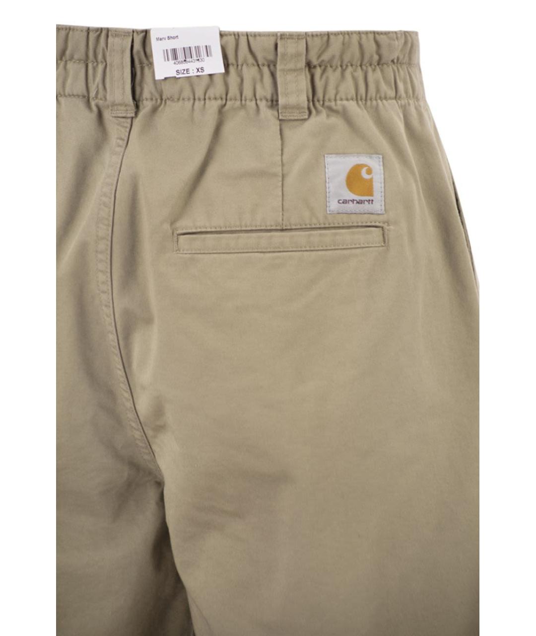 CARHARTT WIP Бежевые хлопковые шорты, фото 4