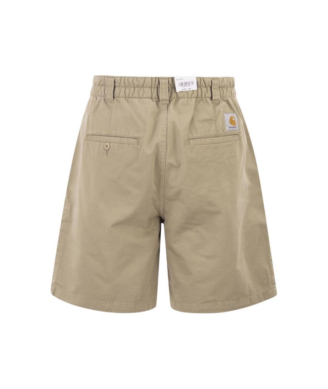 CARHARTT WIP Бежевые хлопковые шорты, фото 2