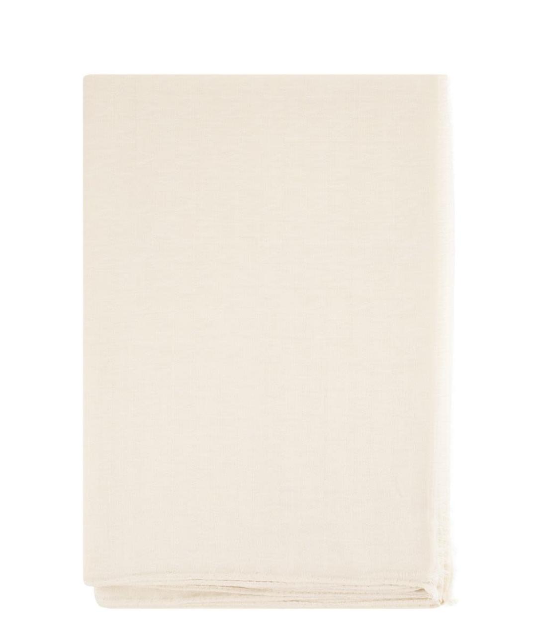 MAX MARA Белый шерстяной шарф, фото 2