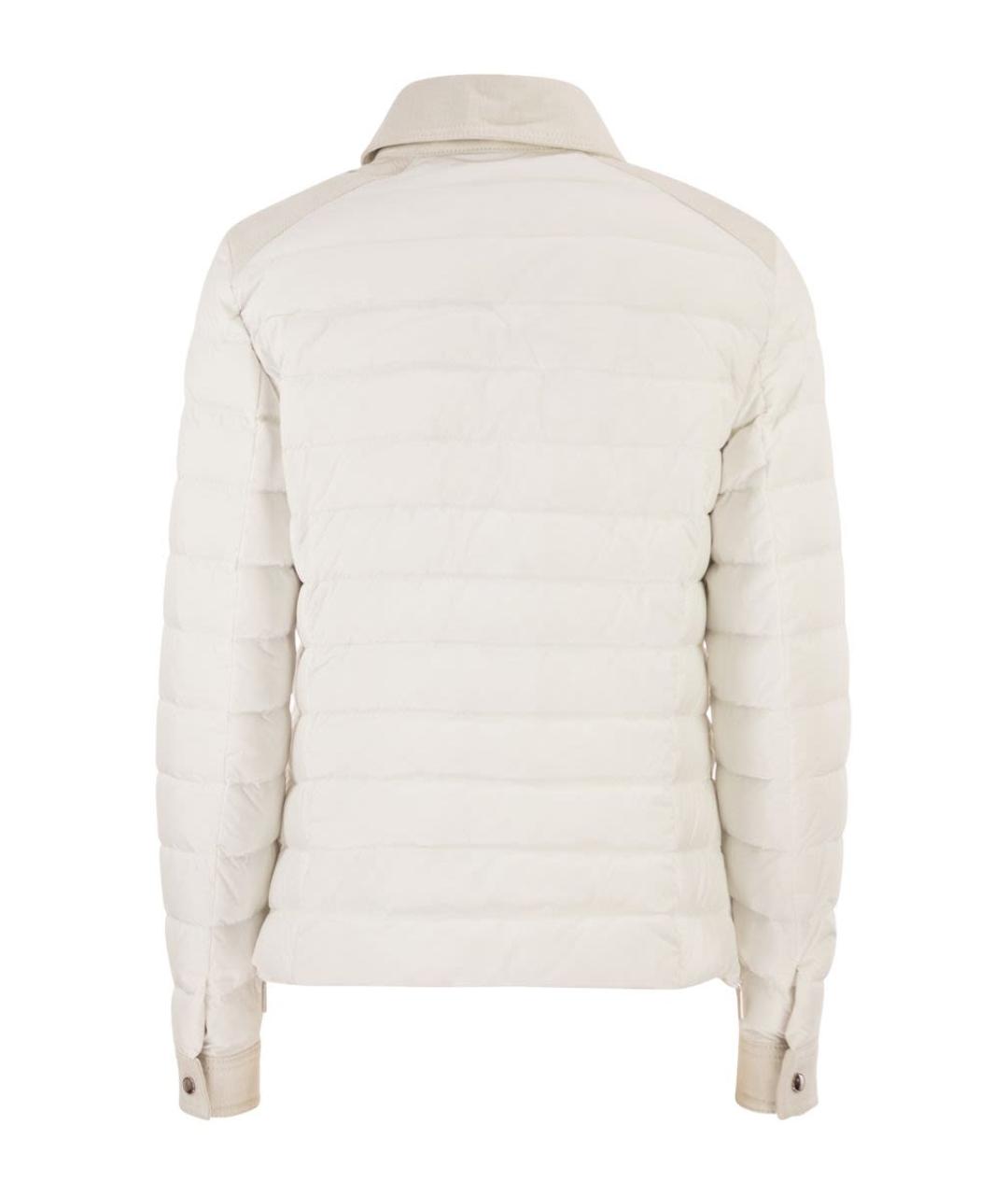MOORER Белая полиамидовая куртка, фото 2