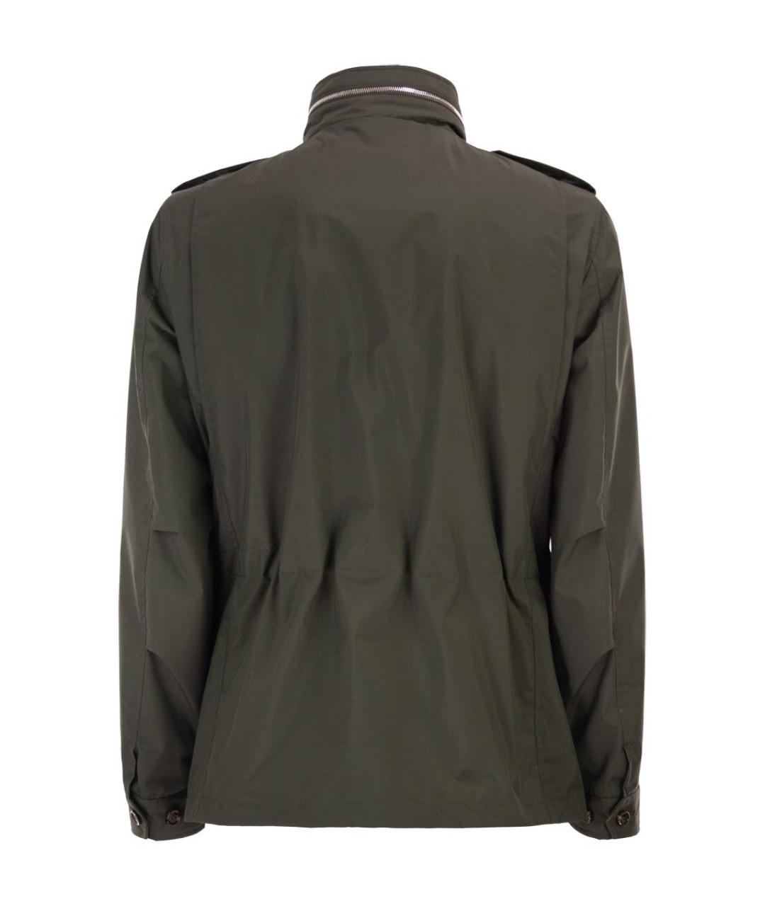 MOORER Зеленая полиэстеровая куртка, фото 2