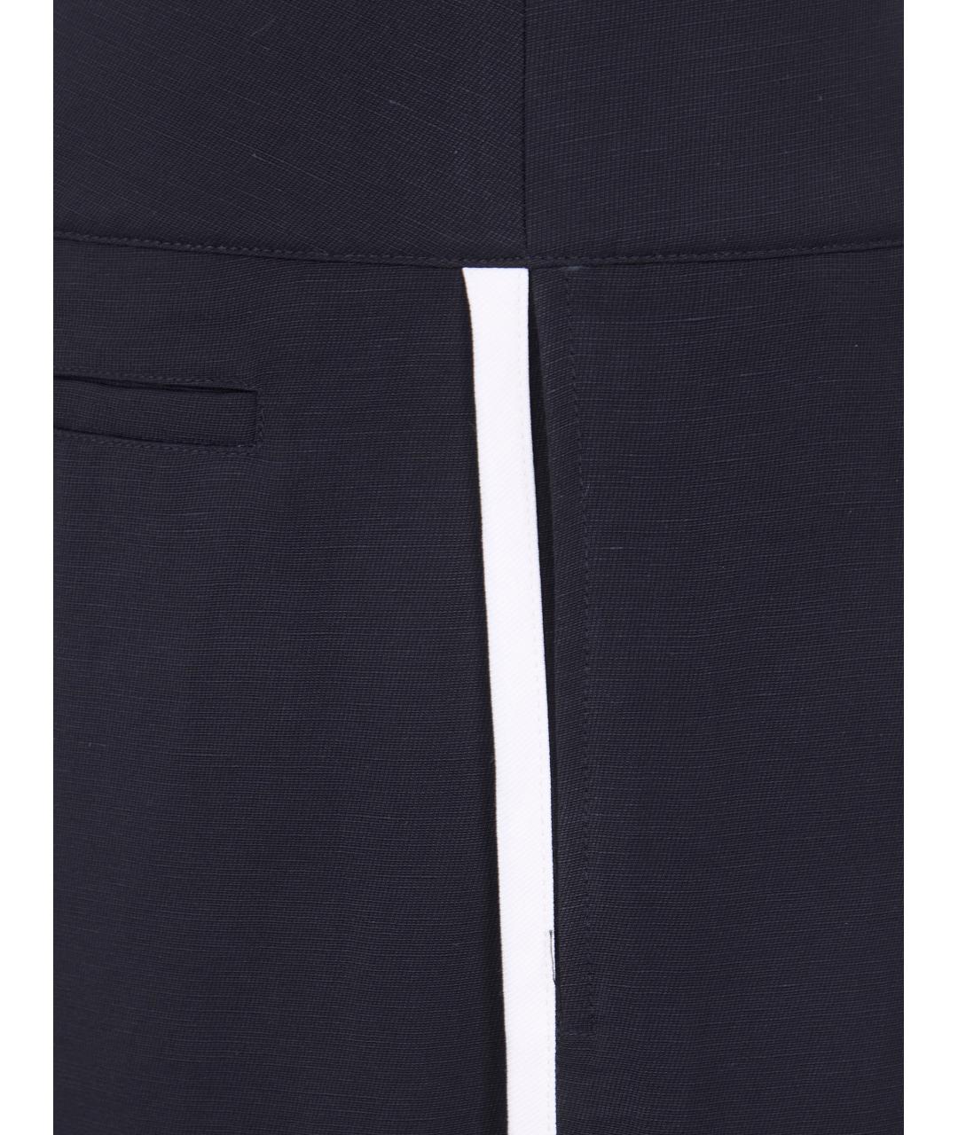 entire studios Черные льняные прямые брюки, фото 3