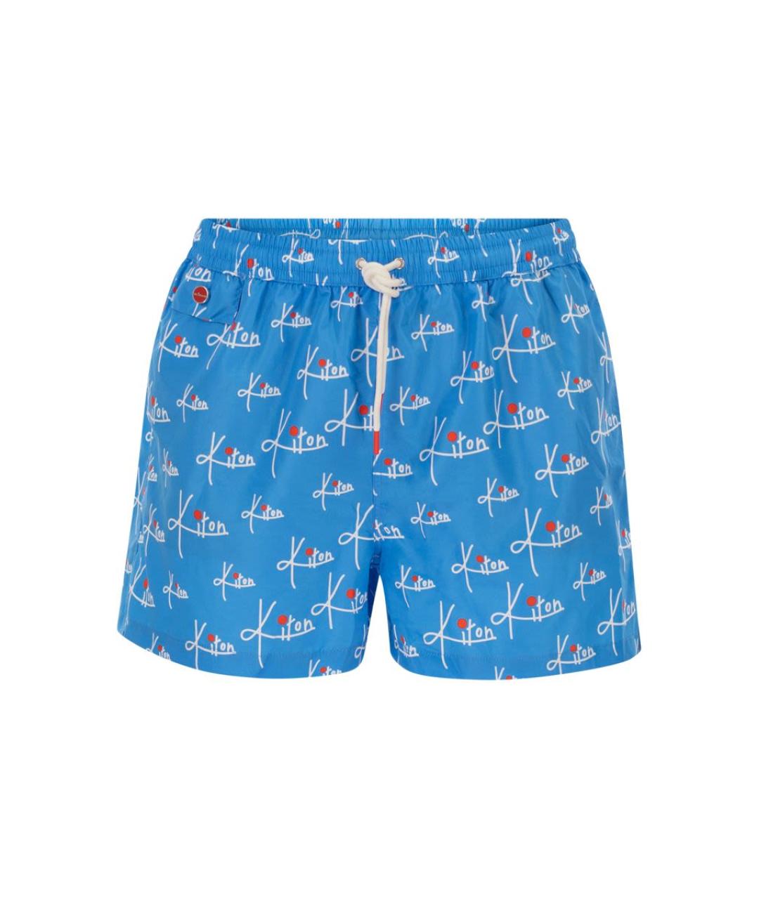 KITON Голубые полиэстеровые плавки, фото 1