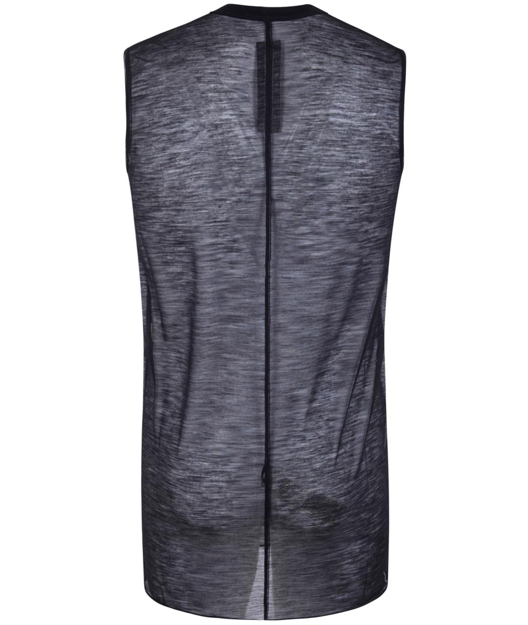 RICK OWENS Черная майка, фото 2
