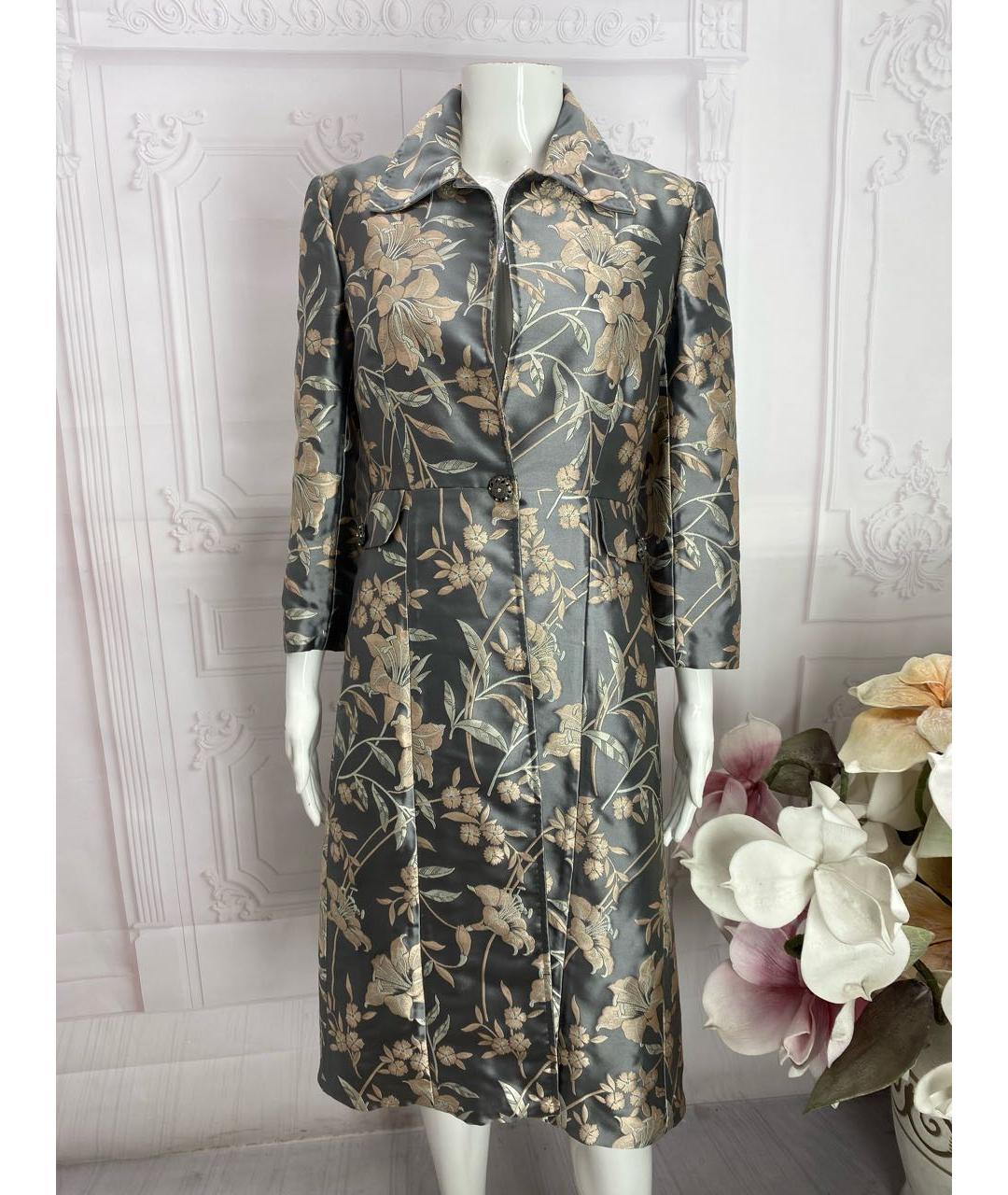 DOLCE&GABBANA Мульти шелковое пальто, фото 5