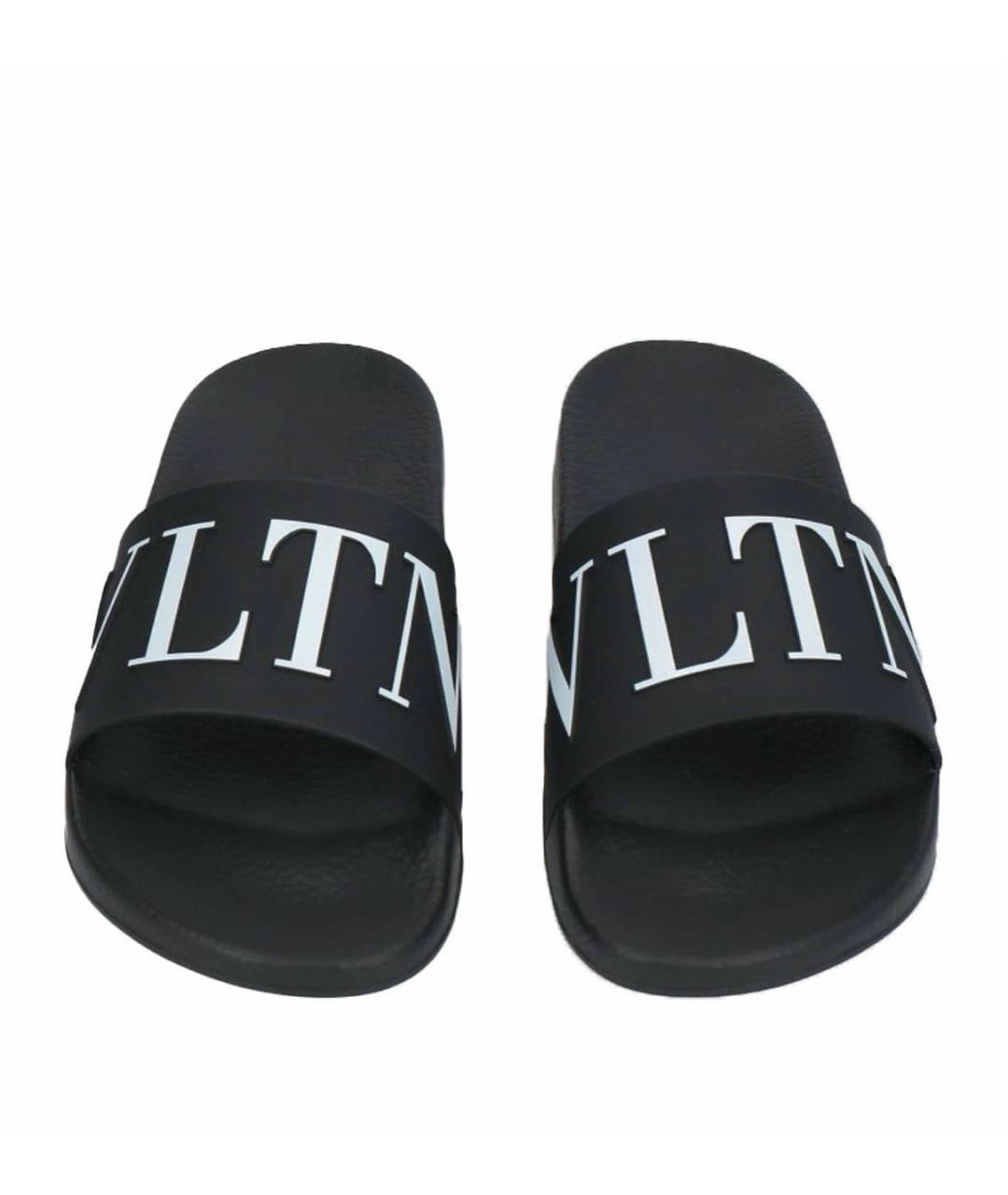 VALENTINO Черные резиновые шлепанцы, фото 3