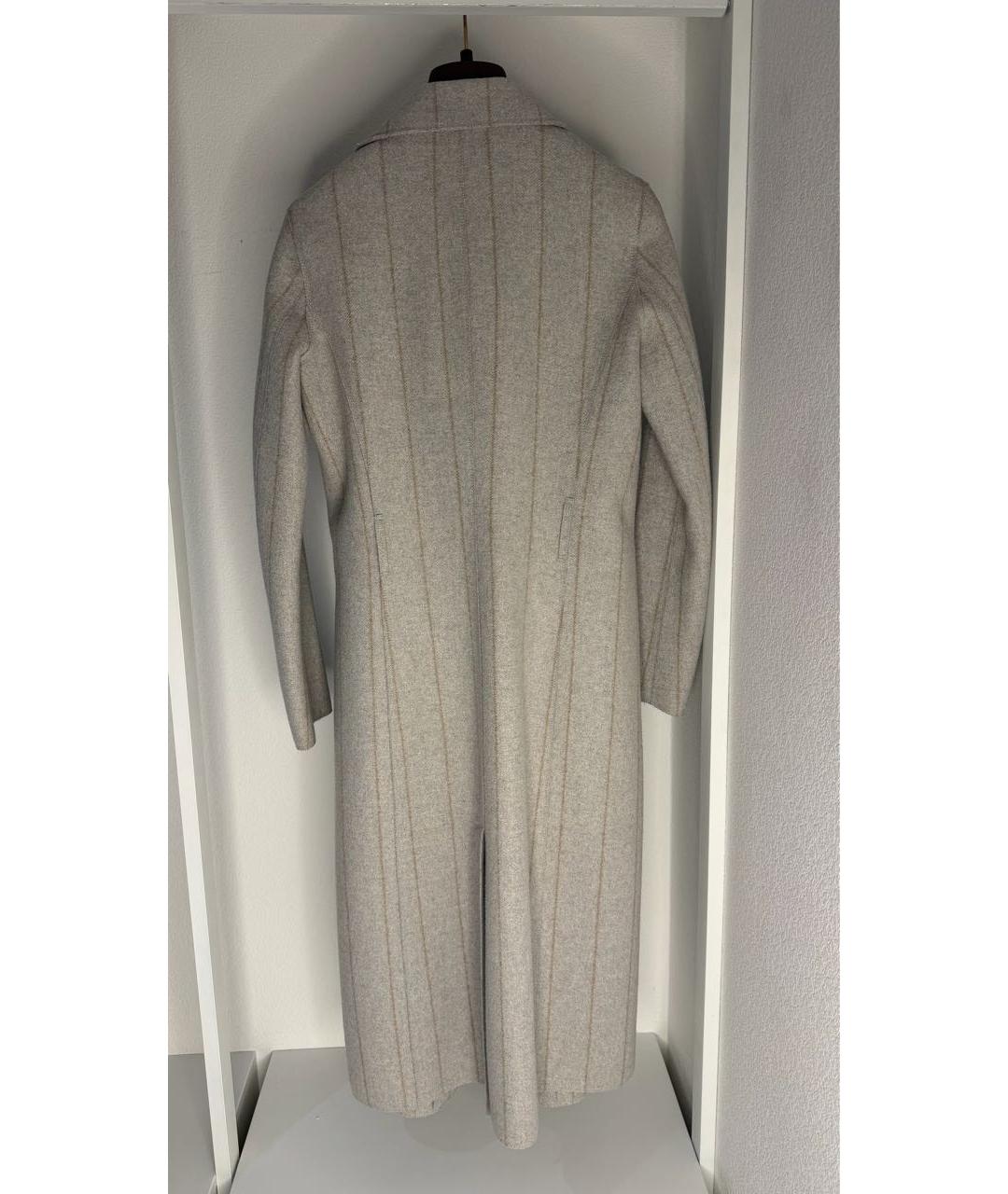 LORO PIANA Серое шерстяное пальто, фото 2