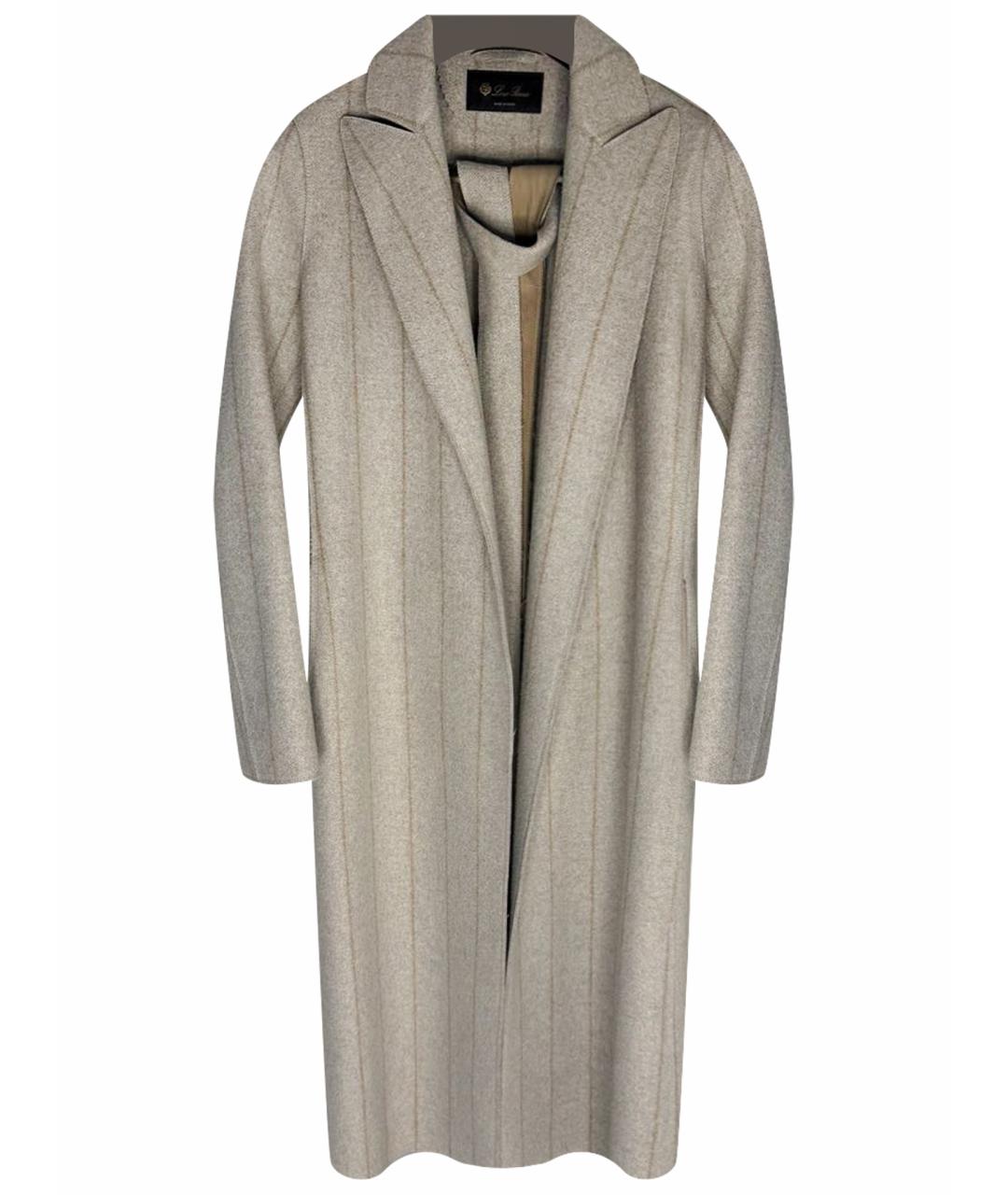 LORO PIANA Серое шерстяное пальто, фото 1