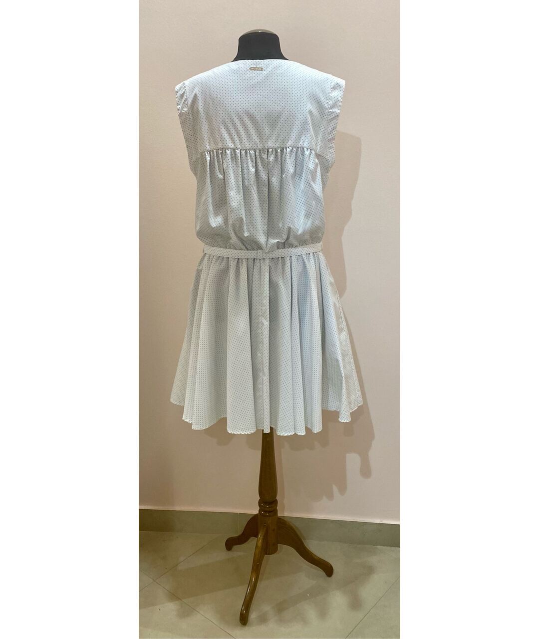 GIANFRANCO FERRE Белое хлопковое повседневное платье, фото 4