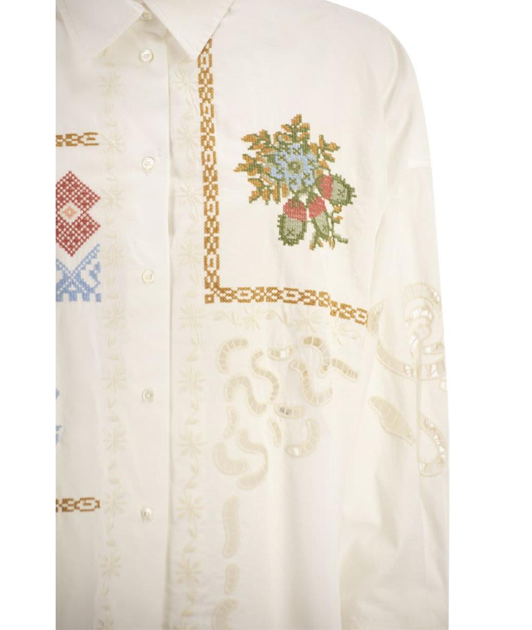 WEEKEND MAX MARA Белая хлопковая рубашка, фото 4