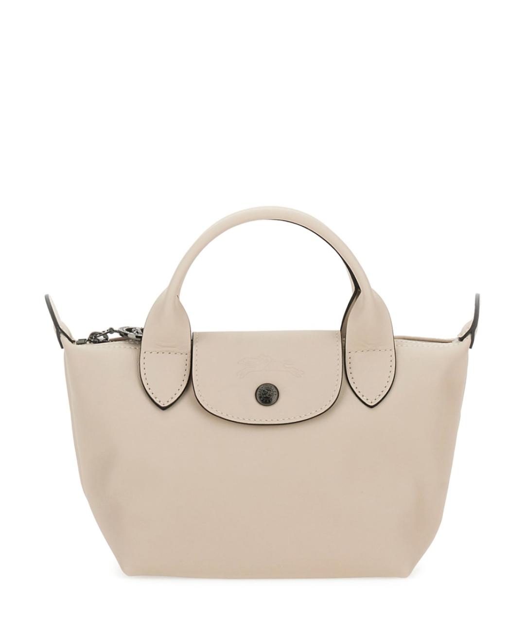 LONGCHAMP Белая сумка с короткими ручками, фото 1