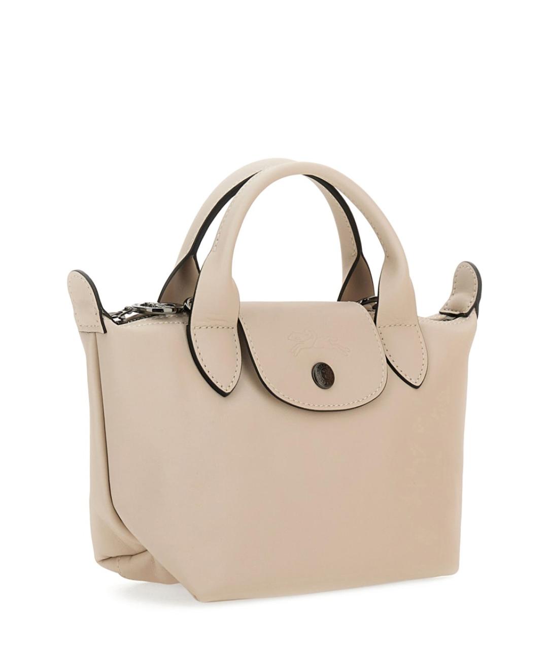 LONGCHAMP Белая сумка с короткими ручками, фото 3