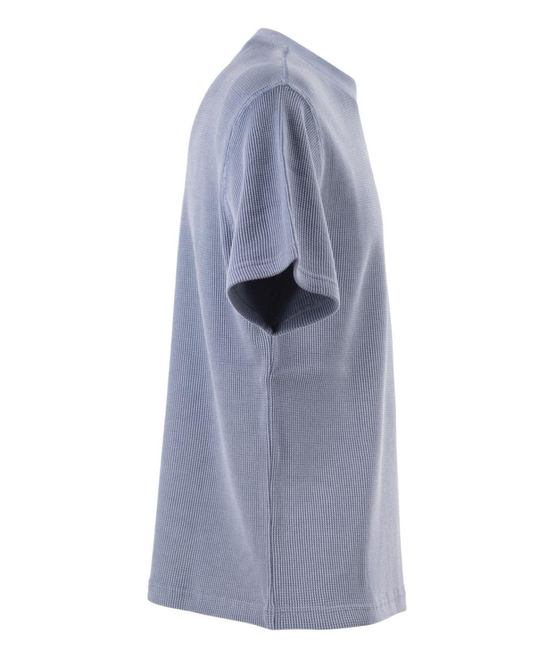 CARHARTT WIP Голубая хлопковая футболка, фото 3