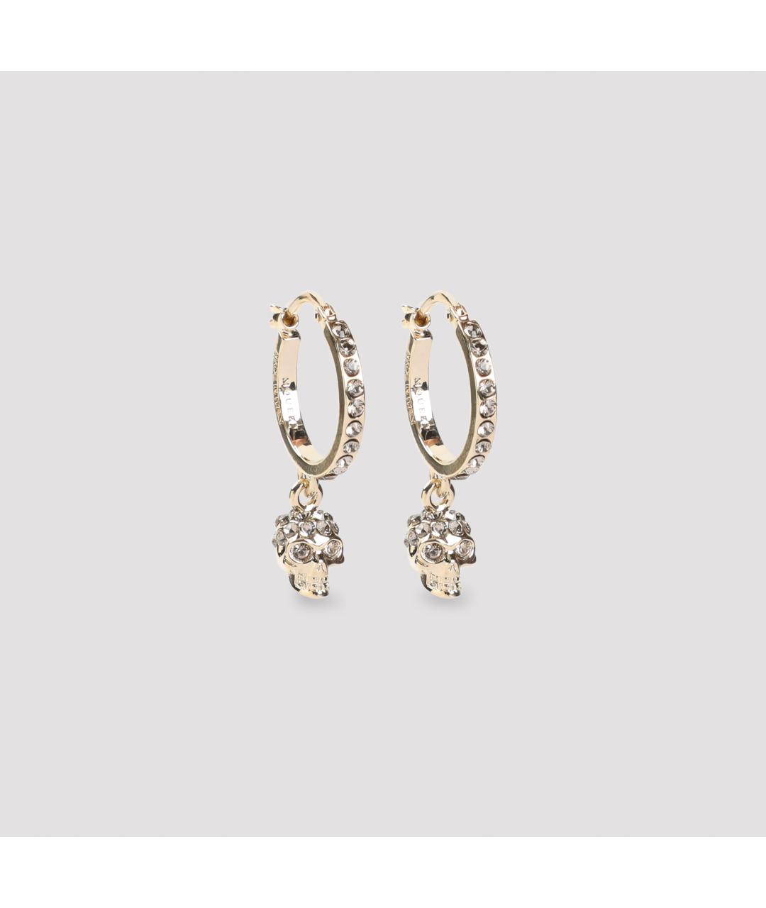 ALEXANDER MCQUEEN Золотые металлические серьги, фото 2