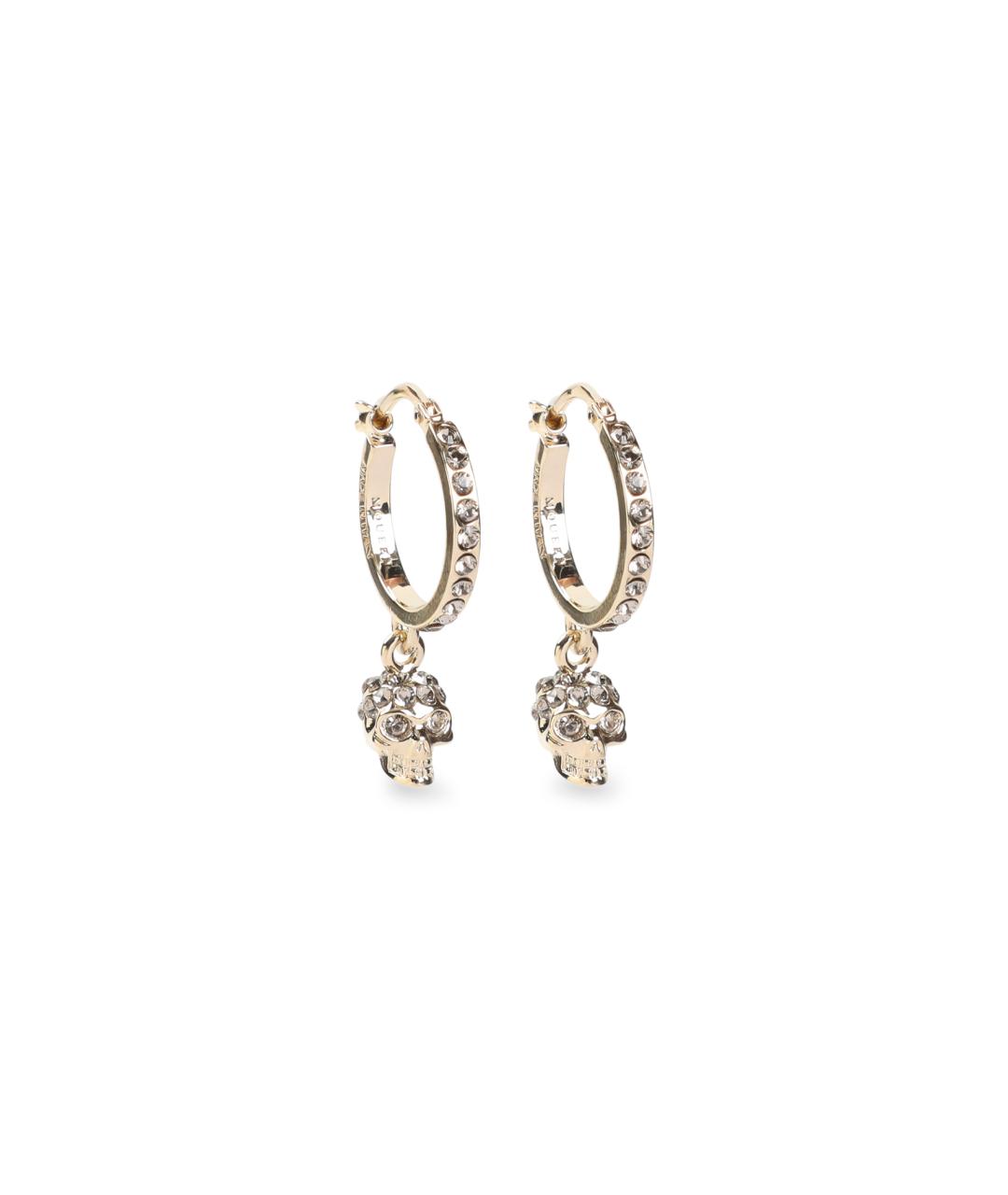 ALEXANDER MCQUEEN Золотые металлические серьги, фото 1