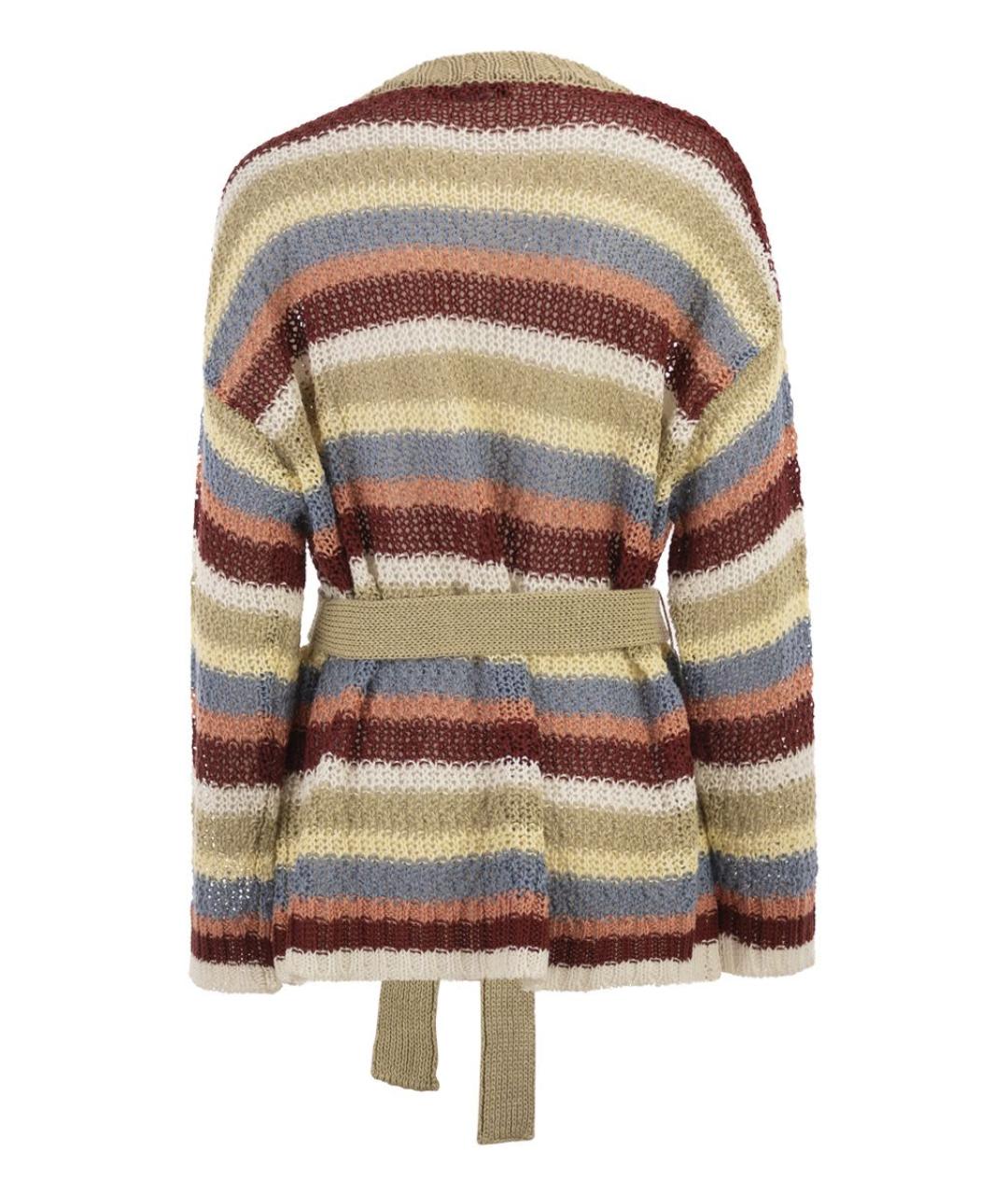 WEEKEND MAX MARA Бежевый льняной кардиган, фото 2