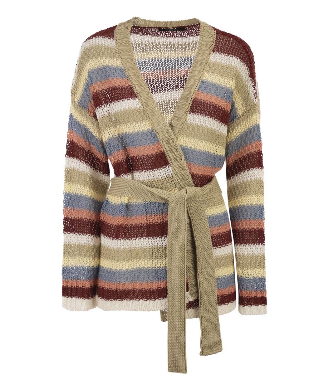 WEEKEND MAX MARA Бежевый льняной кардиган, фото 1