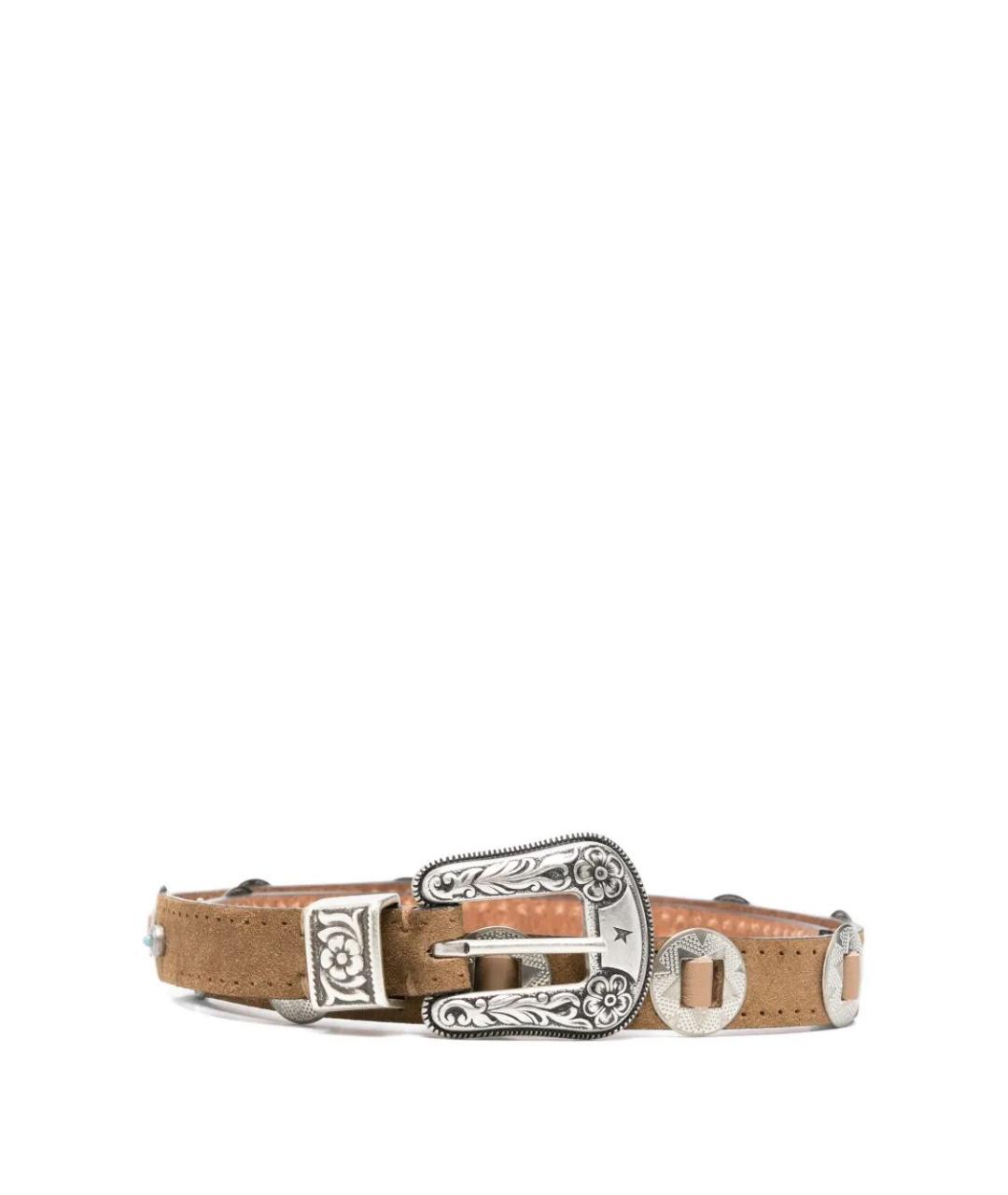 GOLDEN GOOSE DELUXE BRAND Коричневый ремень, фото 1