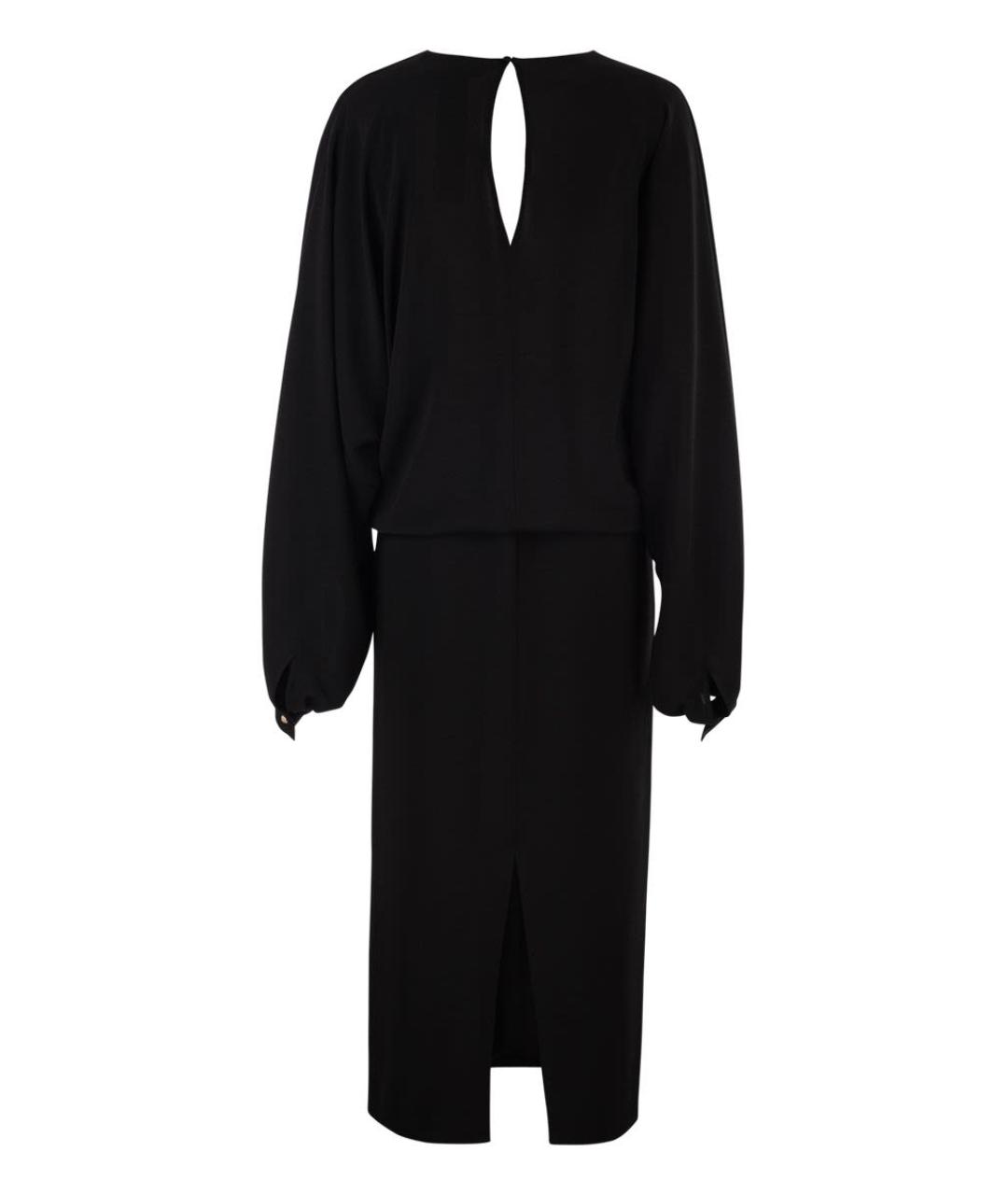 MAX MARA Черное ацетатное повседневное платье, фото 2