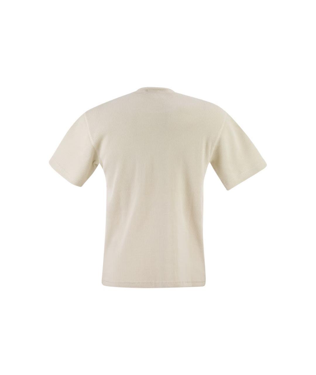 CARHARTT WIP Бежевая хлопковая футболка, фото 2