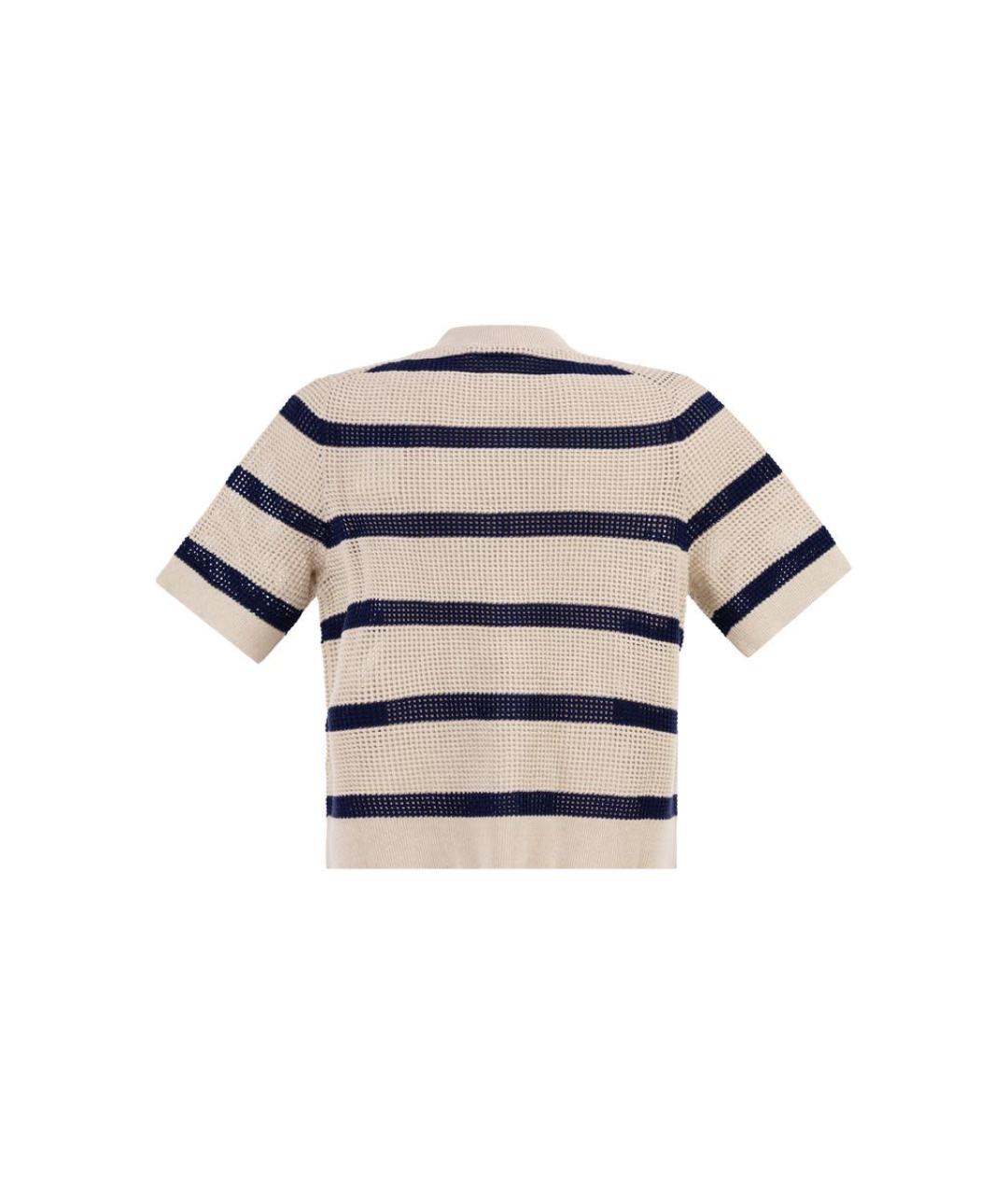 BRUNELLO CUCINELLI Белый хлопковый кардиган, фото 2