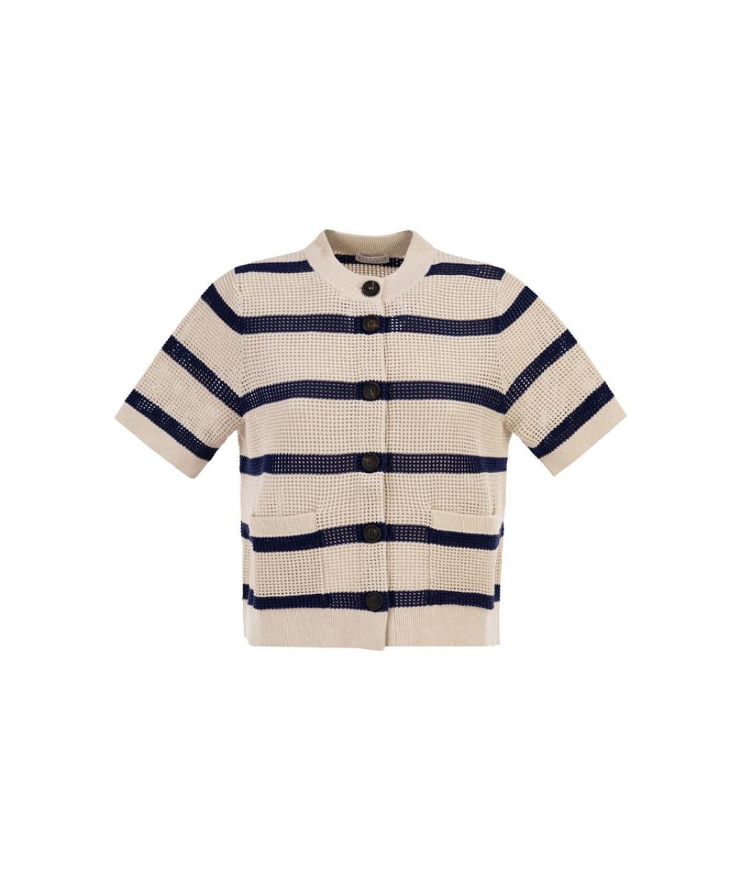 BRUNELLO CUCINELLI Белый хлопковый кардиган, фото 1