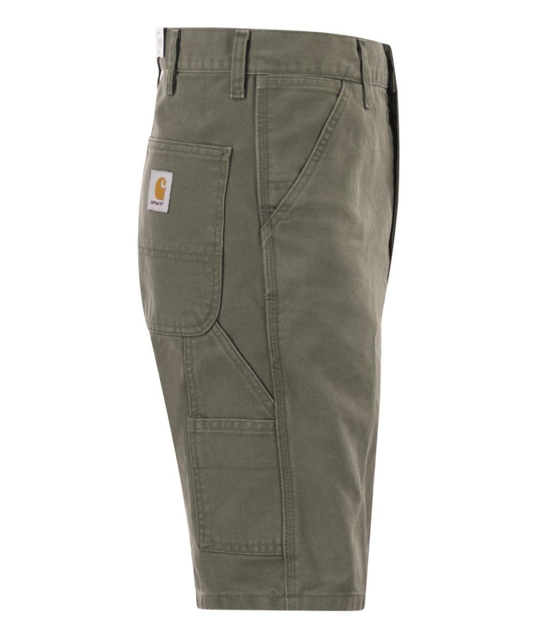 CARHARTT WIP Зеленые хлопковые шорты, фото 3