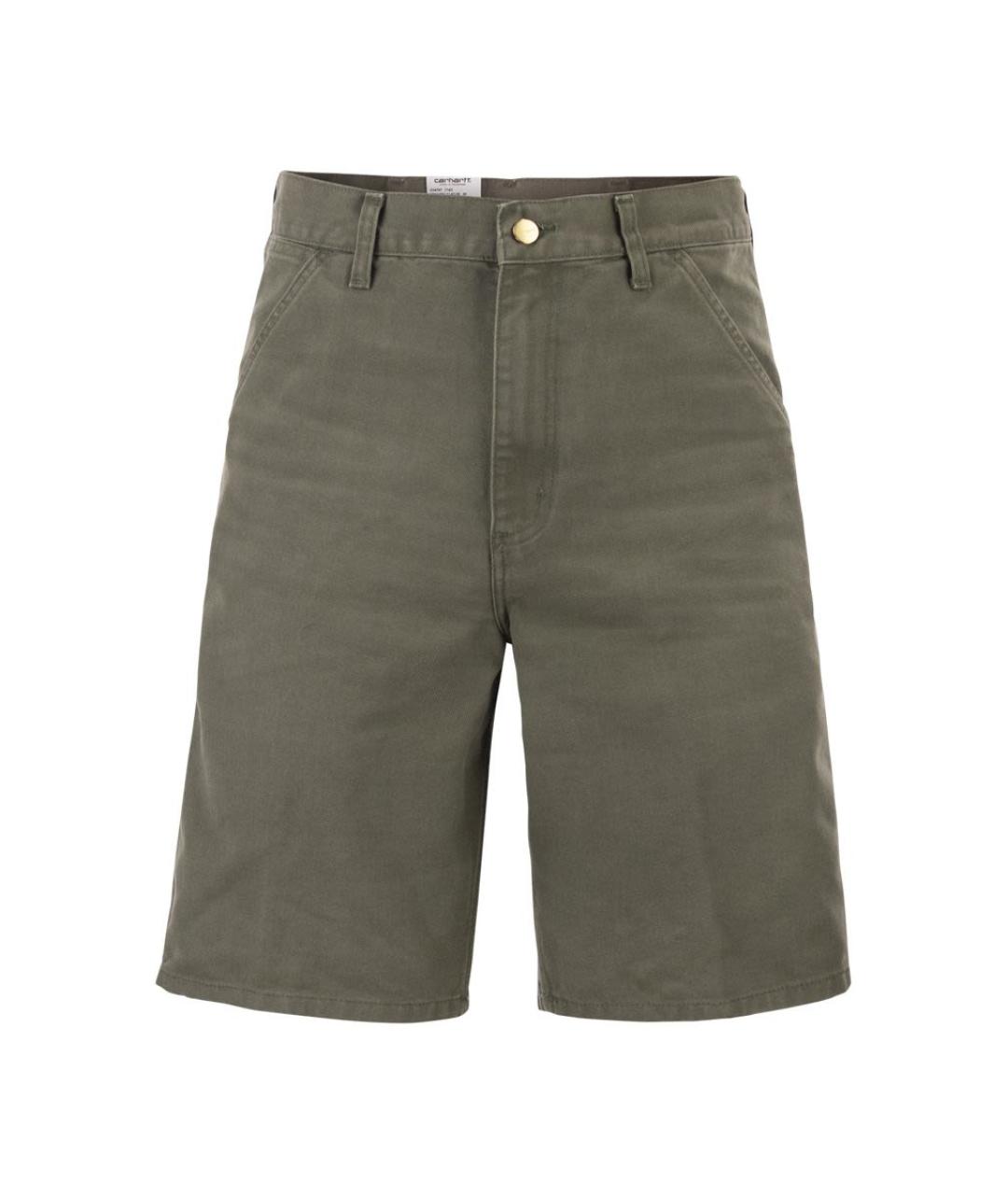 CARHARTT WIP Зеленые хлопковые шорты, фото 1