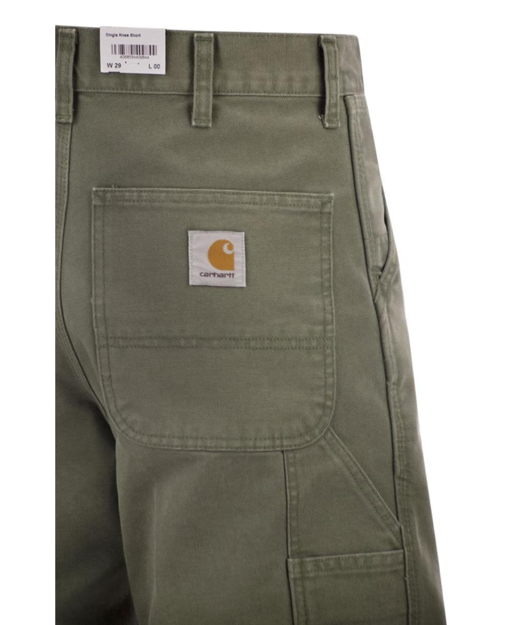 CARHARTT WIP Зеленые хлопковые шорты, фото 4