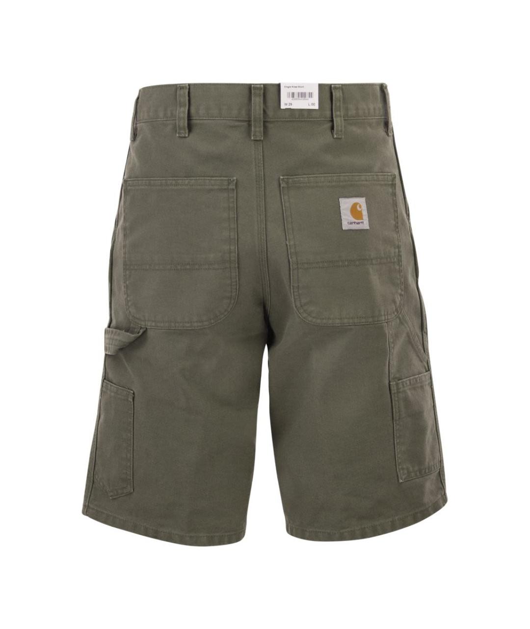 CARHARTT WIP Зеленые хлопковые шорты, фото 2