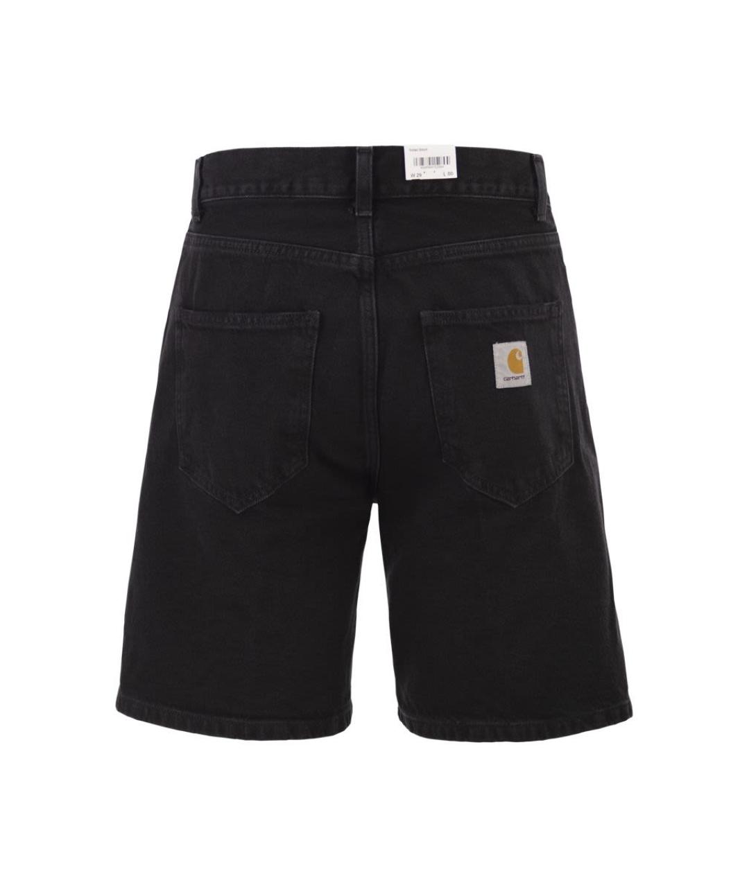 CARHARTT WIP Черные хлопковые шорты, фото 2