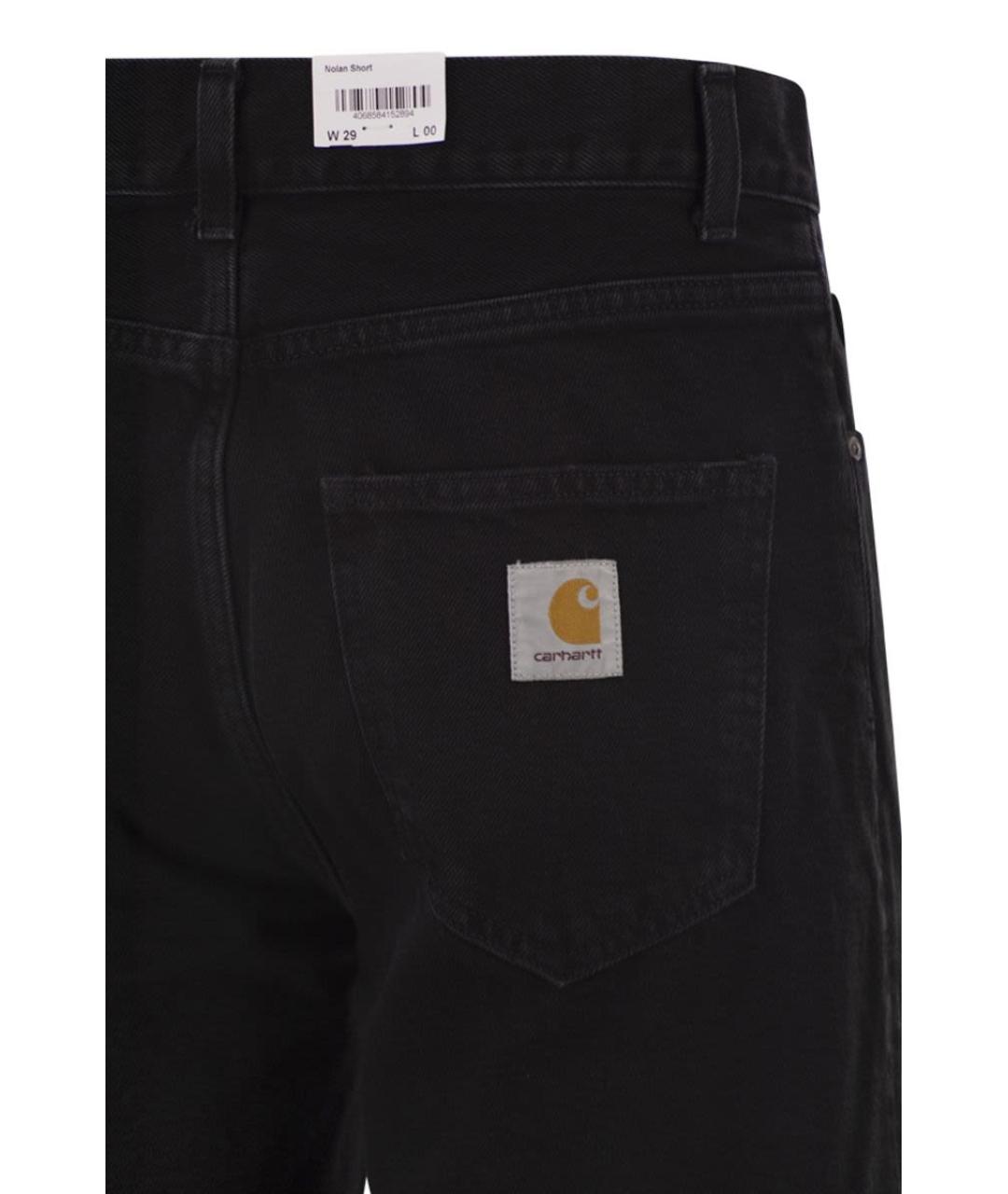 CARHARTT WIP Черные хлопковые шорты, фото 4