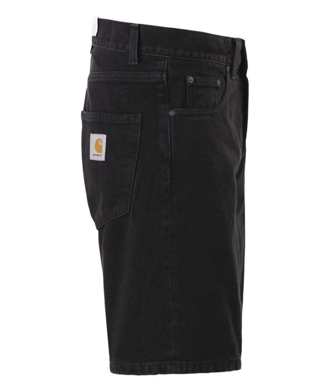CARHARTT WIP Черные хлопковые шорты, фото 3