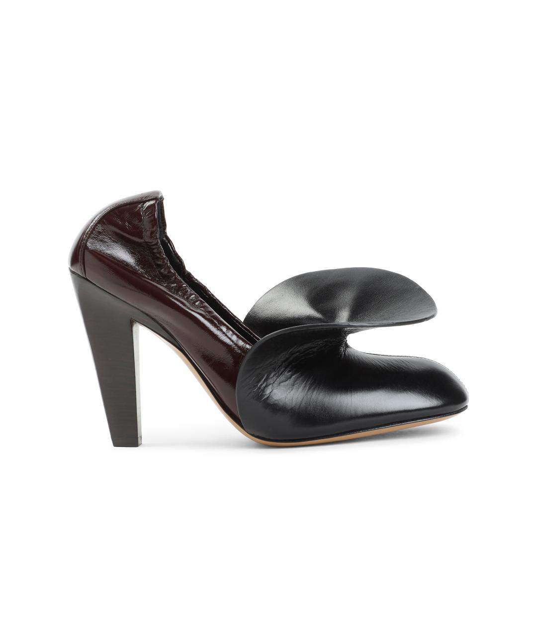 PHOEBE PHILO Черные кожаные туфли, фото 1