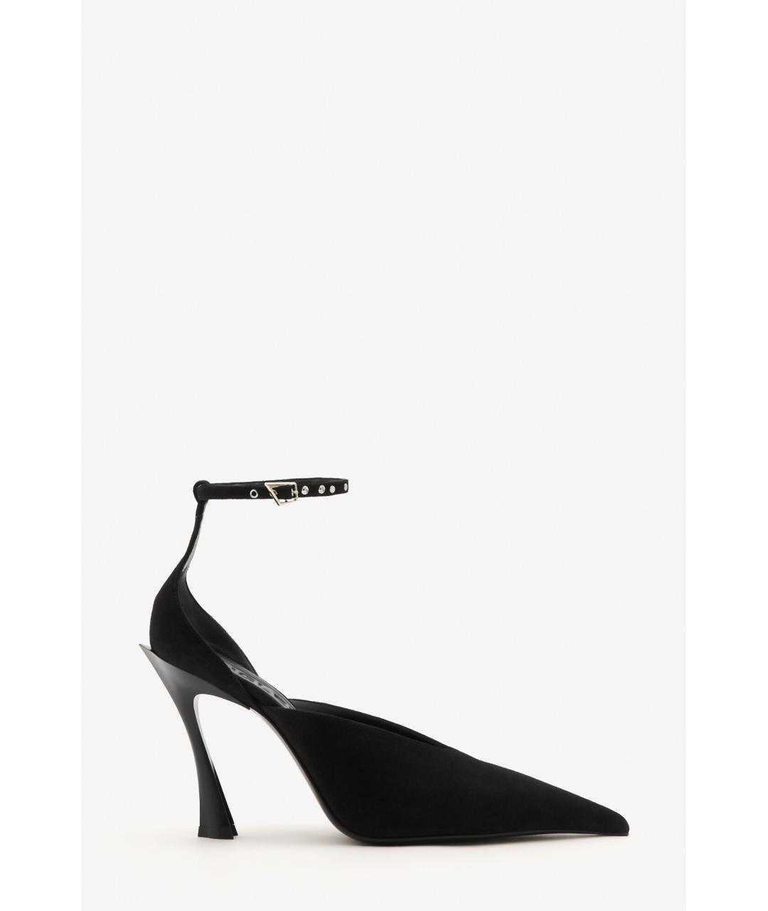 MUGLER Черные замшевые туфли, фото 9